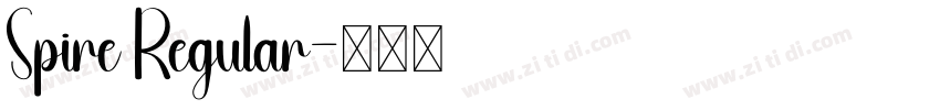 Spire Regular字体转换